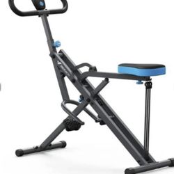 Squat Assist Trainer Foldable Glutes Leg Workout Machine with 3 Tension Bands, 350 lbs., Blue