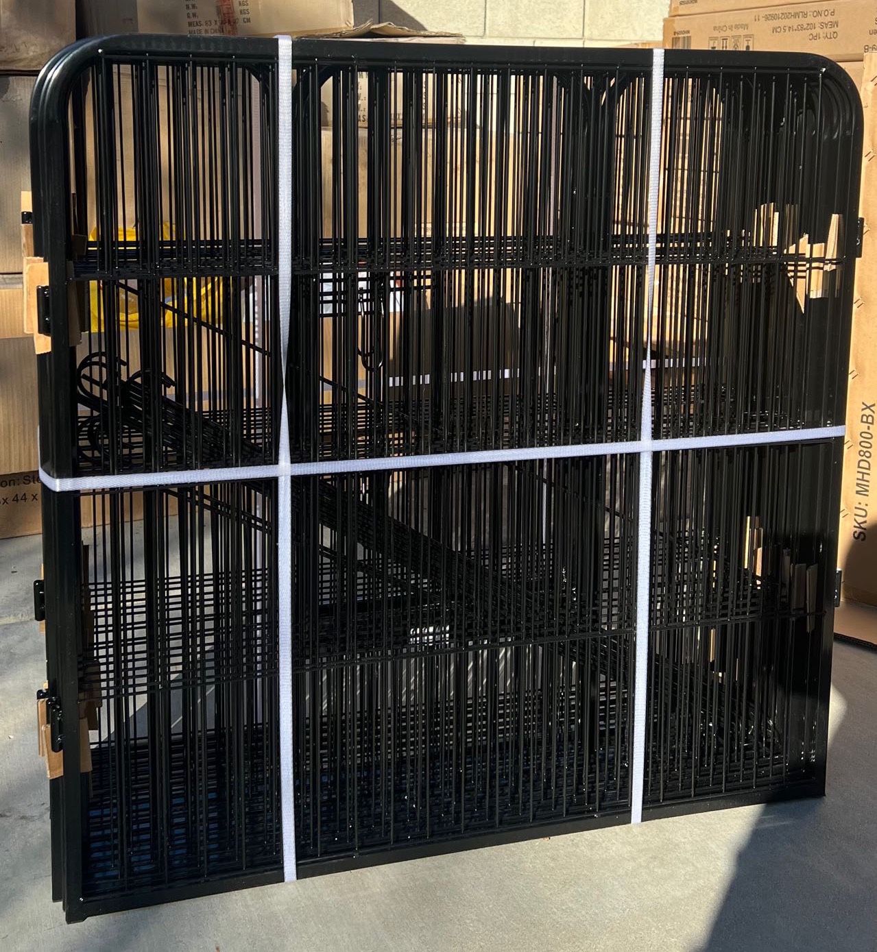 Heavyduty Dog Playpen Outdoor, 8 Panels Dog Pen 31.5"Height Dog Fence Exercise Pen with Doors for Large/Medium/Small Dogs