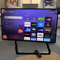 49” TCL Roku Smart TV