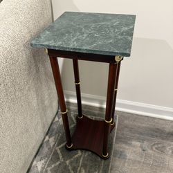 Marble Plant Stand/Accent Table