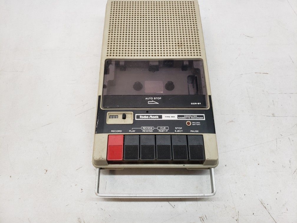 Radio Shack Trs-80 Cassette Tape Recorder Ccr-81
