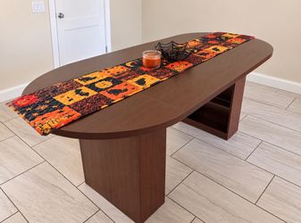 Oval dining table