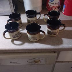 Hardee's Rose And Shine Coffee Cups Set Of 6