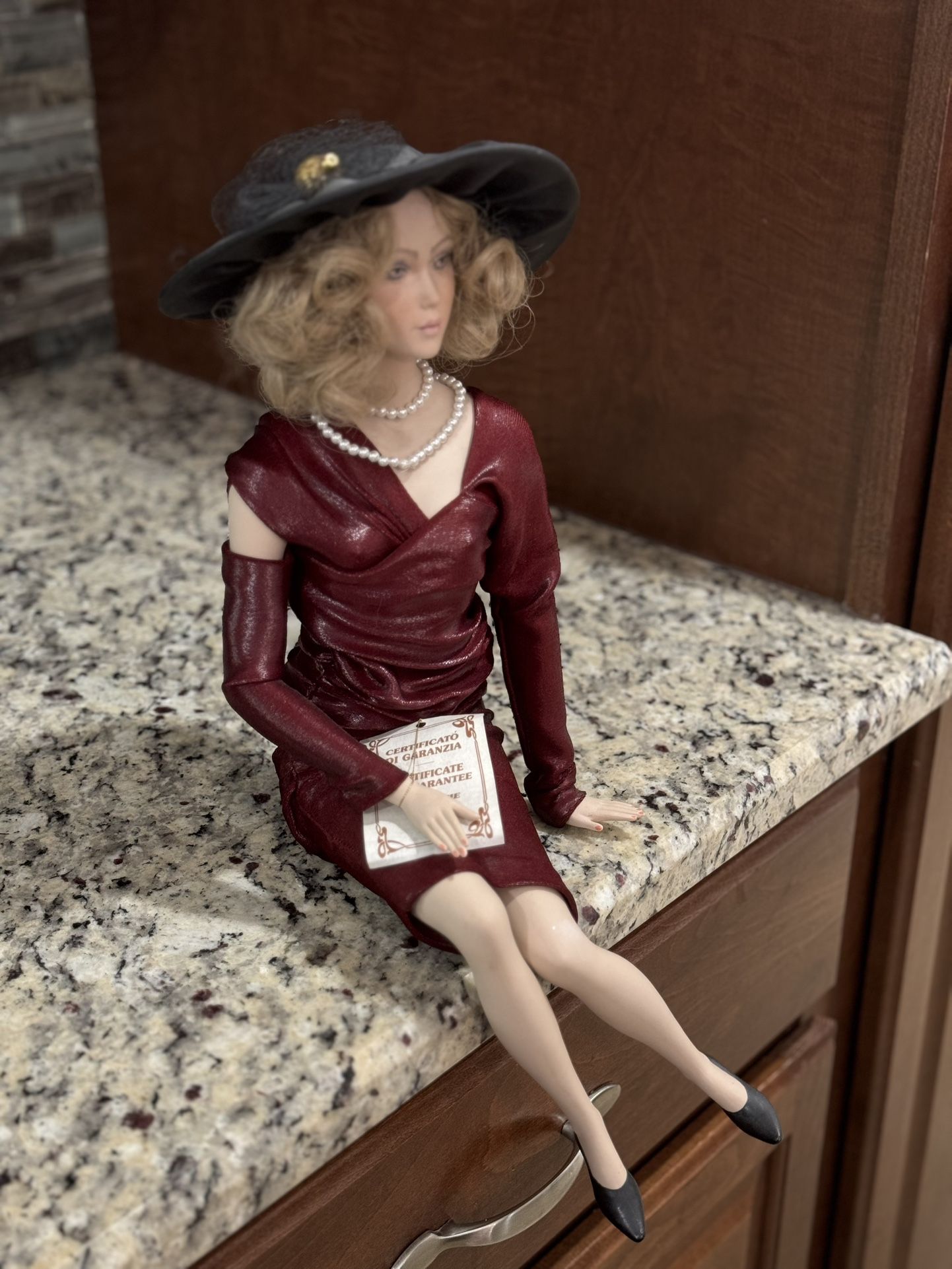 Limited Edition True Porcelain Doll Named Eva -27/1000. This Piece Is Made Of True Porcelain From Biscuit Handicraft-Worked & Painted By Hand. Limit