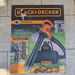 BLACK And DECKER corded Leaf Blower and Leaf Vacuum Mulcher