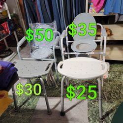 Portable Toilets & Shower Chairs Prices On Pic
