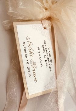 $1.50 ea . Gift tags custom