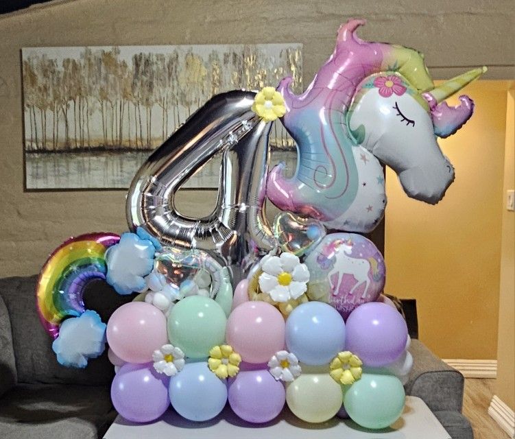 Unicorn Balloon Bouquet