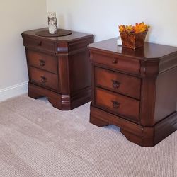 Wood Nightstands, Cherry. Brand New Condition 
