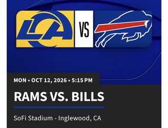 LA Rams Vs Buffalo Bills - Lower Level - 2 or 4 Tickets