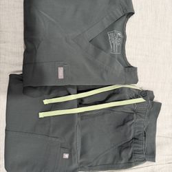 FIGS Scrubs Set XL Charcoal Green