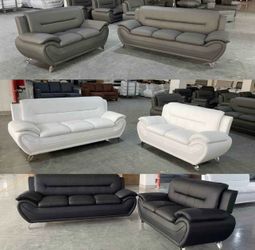 Sofa and loveseat