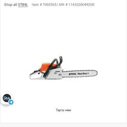 Stihl Wood Boss Chainsaw 