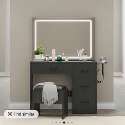 Vanity Mirror And Desk