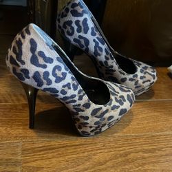 Charlotte Russe Leopard Stilettos 4”-5” Heels