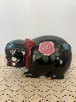 Vintage Locked Piggy Bank