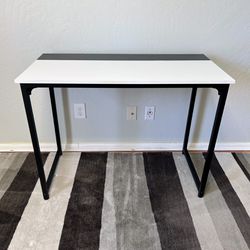 Low Profile Computer Desk - Black And White