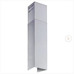 Vissani Stainless Steel Chimney Extension (up to 11 ft. Ceiling) for Pyramid Kitchen Wall Mount Range Hood