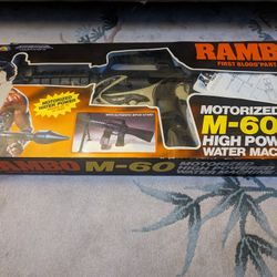 Kids Water Gun Rambo Motorized M-60 