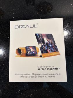 Dizaul Mobile Phone Screen Magnifier 12' Screen Foldable for Movies and Gaming