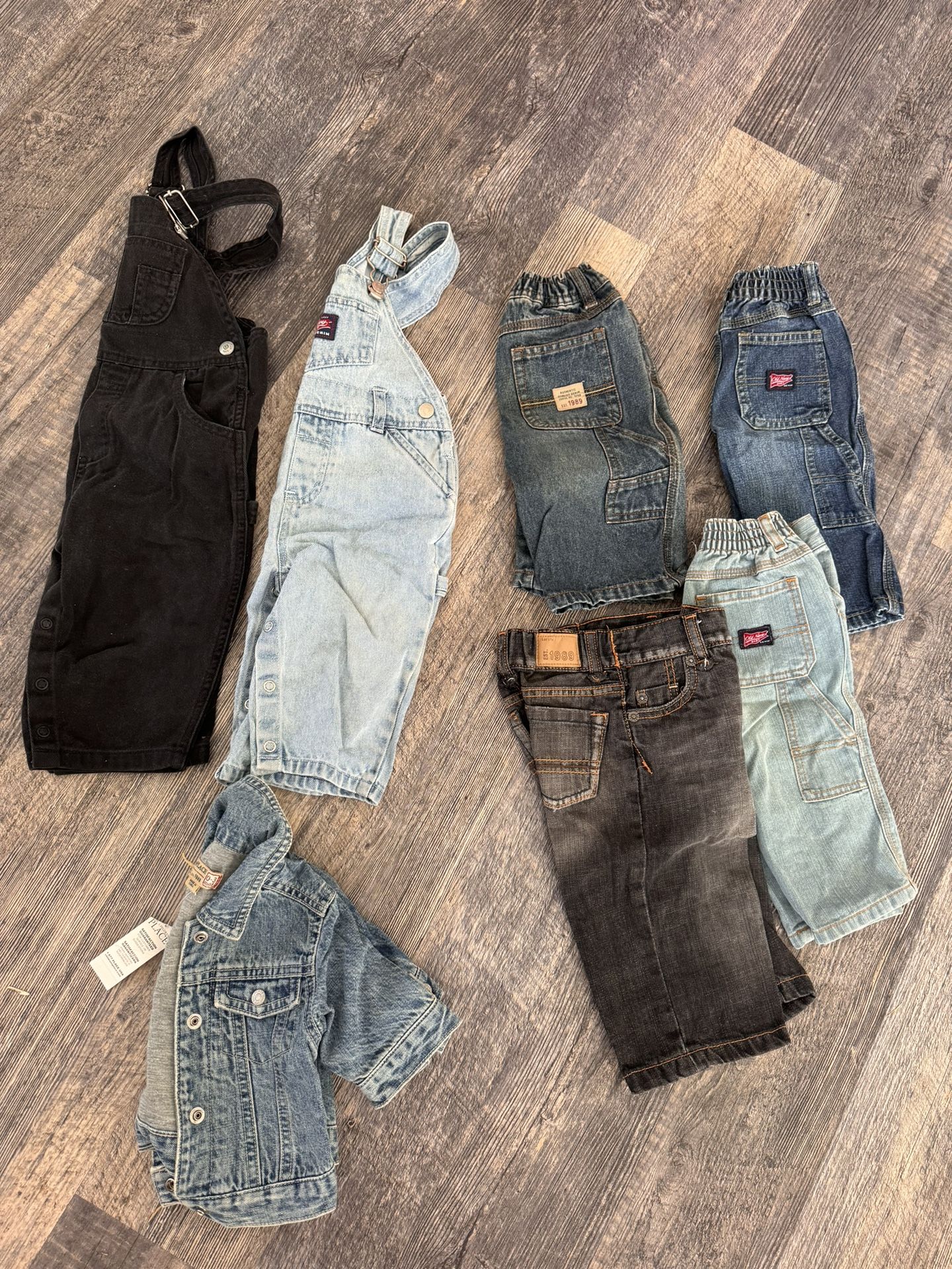 Denim Jeans And Overalls And Lined Denim Jacket Baby Boys Size 3 -18 Months