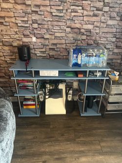 Blue desk