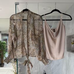 2 Piece Blouse and Tank Top