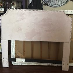 Pink full size headboard