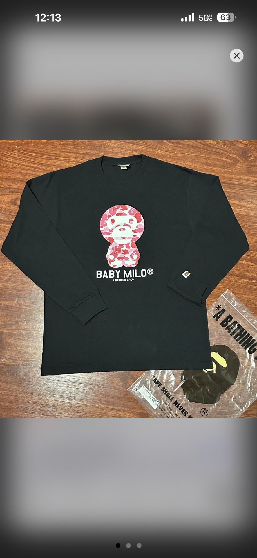Bape Baby Milo Long sleeve
