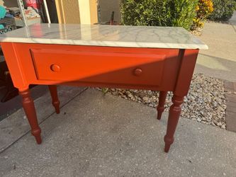 Vintage White marble top table