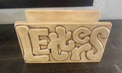 Vintage Ceramic Letter Holder