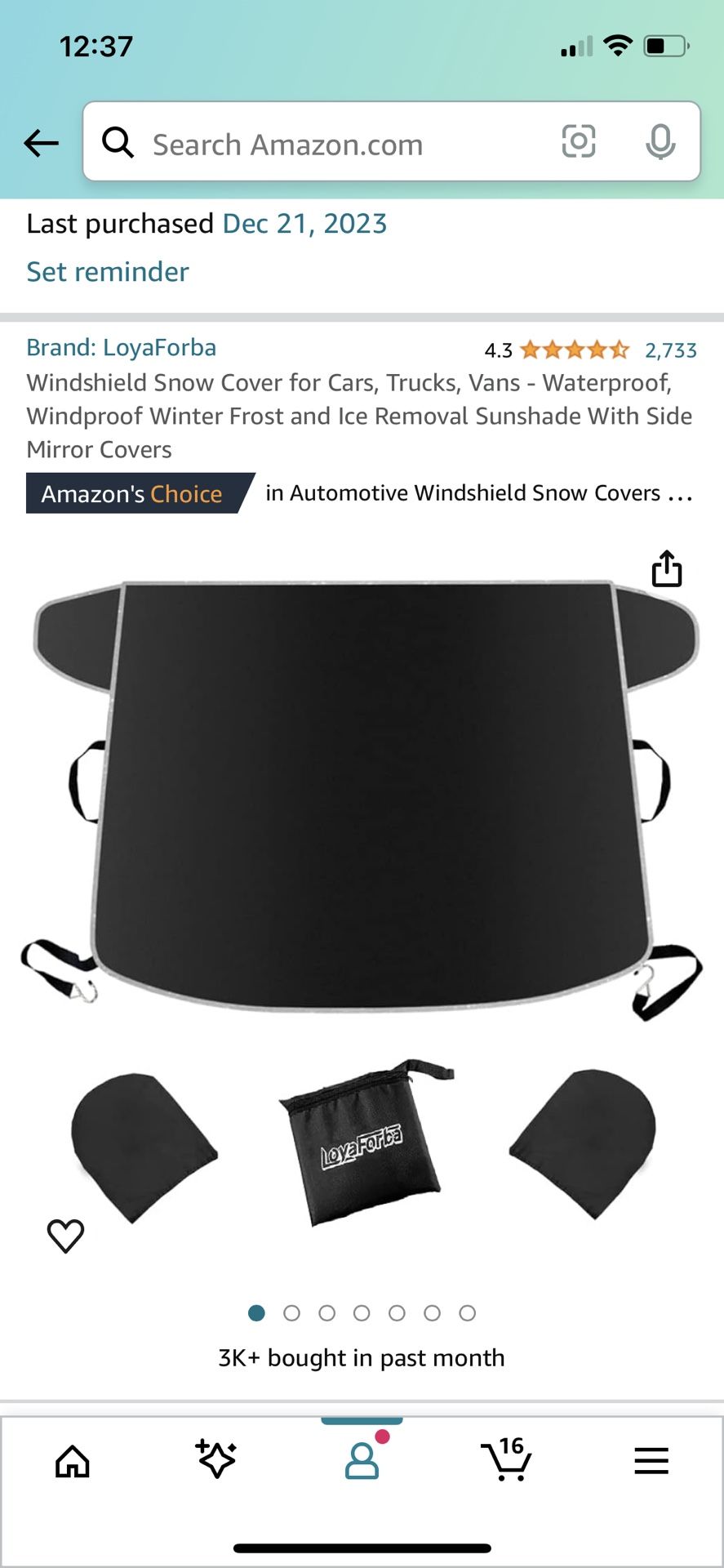Windshield Cover, Ice Cover, Snow cover, Frost Cover