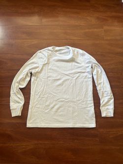 White Long Sleeve Crewneck T-Shirt