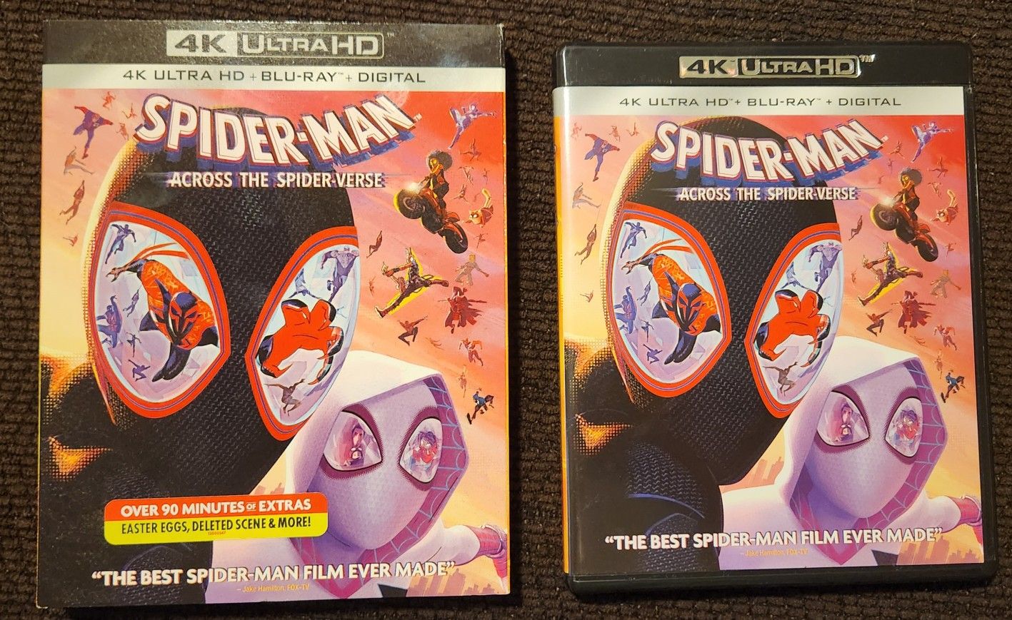 Spiderman Across The Spiderverse 4k Blu-ray