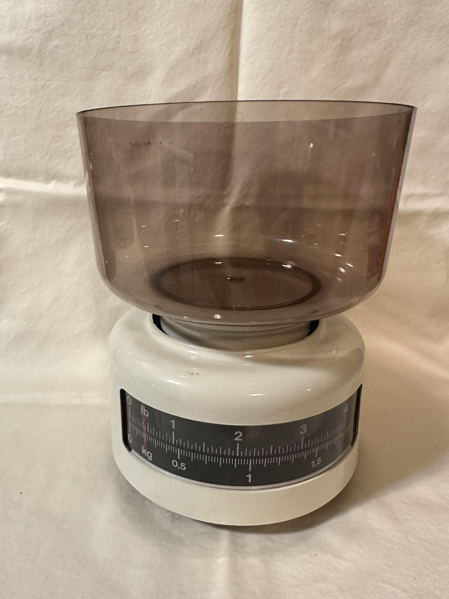 Vintage MCM Mechanical Food Scale Bowl Made In Hungary
