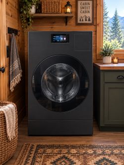 Samsung Bespoke AI All-in-One Vented Combo — Brushed Black