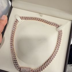 Iced Out Rose Gold Chain 