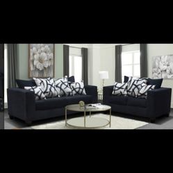 Black Sofa And Loveseat On Sale 