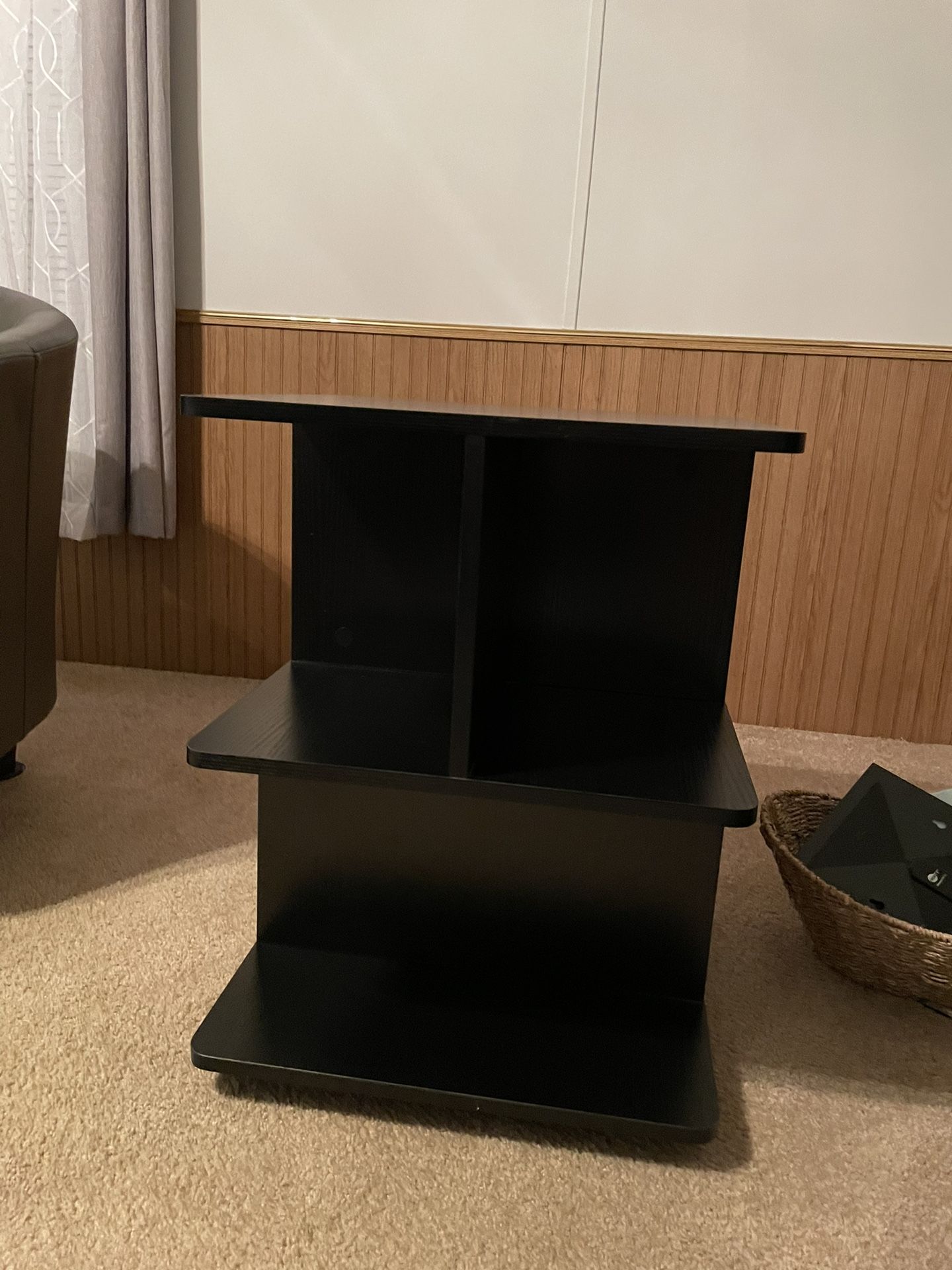 Downsizing  Black Bookshelves  Can Use Night Stand Or End Table