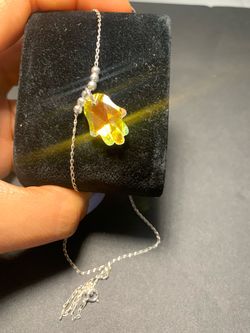 Cadena con dije de mano de Fátima .925