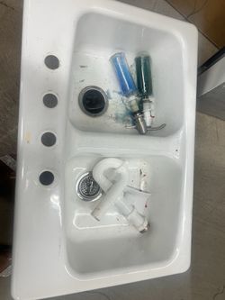 KOHLER Sink | Double | Cast Iron | Used
