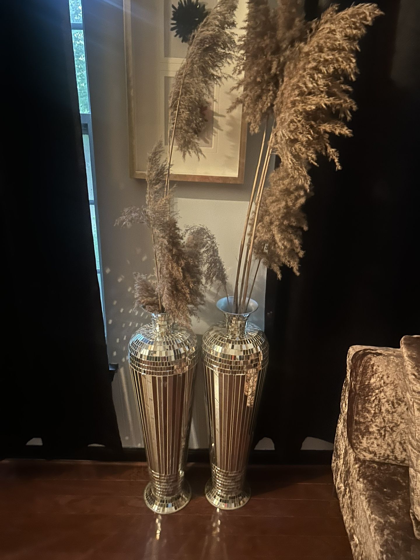 Floor Vases With Pampas Grass