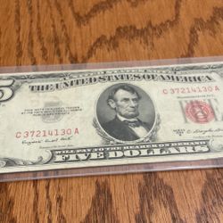 Red Note 5$ Bill