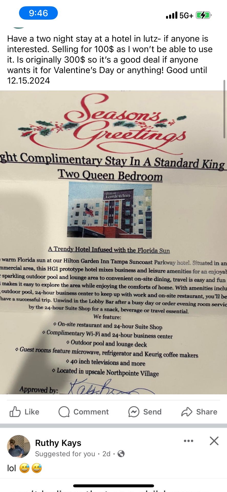Two Night Hotel Stay
