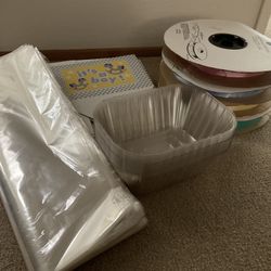 Free Gift Boxes & Inserts, Rolls Of Ribbon And Cellophane Bags