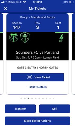 Sounders Vs Portland 