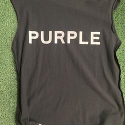 Purple Brand Cut Off Tee Shirt
