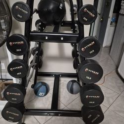 Barbells With Rack 