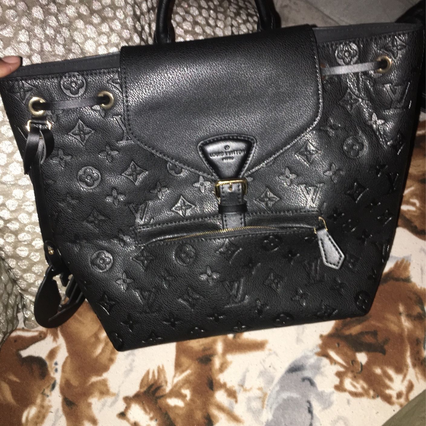 Louis Vuitton Black Monogram Empreinte Montsouris - Sell Louis Vuitton