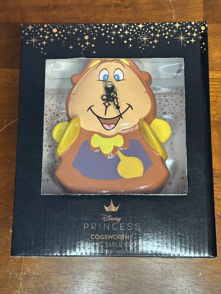 Disney Princess Cogsworth Ceramic Table Clock